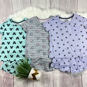 Disney Minnie Girls Size 7 Pajama Set Bundle 🌟 3 Sets Summer / Spring Sleepwear